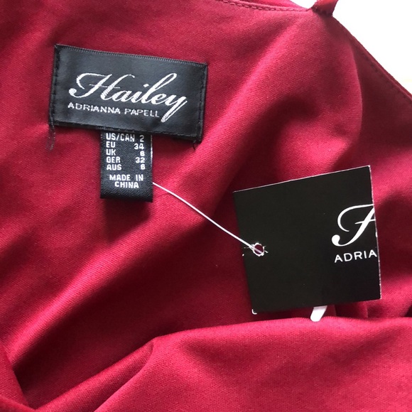 Red One Shoulder Cocktail Dress - Picture 7 of 7